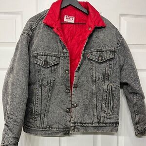 1980’s Vintage Levi's Red Quilted Jacket